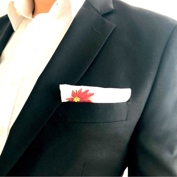 Festive Holiday Pocket Square - Picture 3 of 5